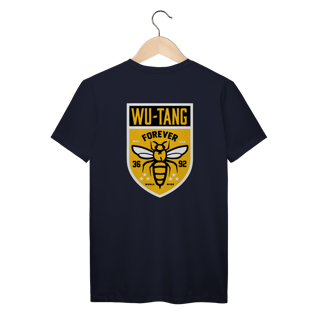 Nome do produtoCamiseta de Malha Prime Wu Tang Clan Escudo Bees Frente e Costas
