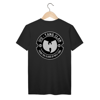 Nome do produtoCamiseta de Malha Prime Wu Tang Clan Brasão Slums Frente e Costas