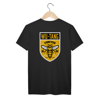Nome do produtoCamiseta de Malha Prime Wu Tang Clan Escudo Bees Frente e Costas