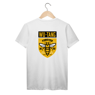 Nome do produtoCamiseta de Malha Prime Wu Tang Clan Escudo Bees Frente e Costas