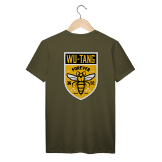 Nome do produtoCamiseta de Malha Prime Wu Tang Clan Escudo Bees Frente e Costas