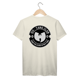 Nome do produtoCamiseta de Malha Prime Wu Tang Clan Brasão Slums Frente e Costas