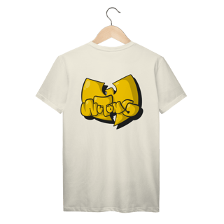 Nome do produtoCamiseta de Malha Prime Wu Tang Logo Draw Yellow Frente e Costas