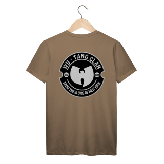 Nome do produtoCamiseta de Malha Prime Wu Tang Clan Brasão Slums Frente e Costas