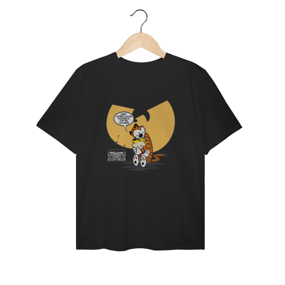 Camiseta de Malha PLUS SIZE Wu Tang Clan Dont Worry Calvin WuTang