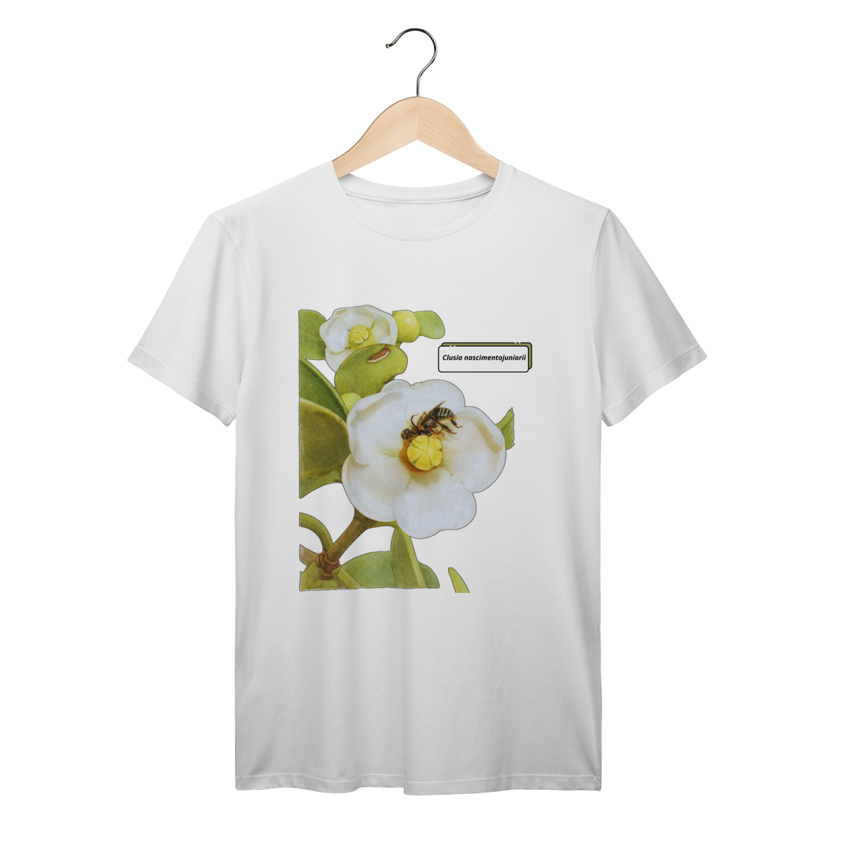 Nome do produto: Camisa Flores da Amazônia - Clusia nascimentojuniorii
