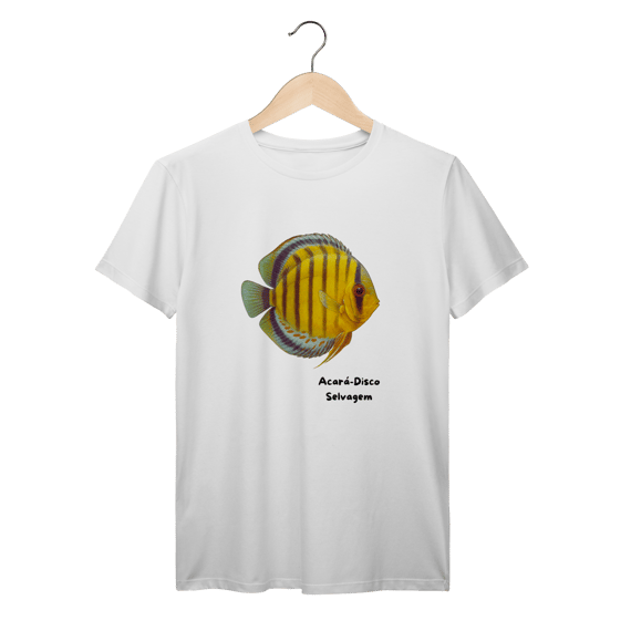 Camiseta Aquarista - Acará‑disco selvagem (Symphysodon spp.)