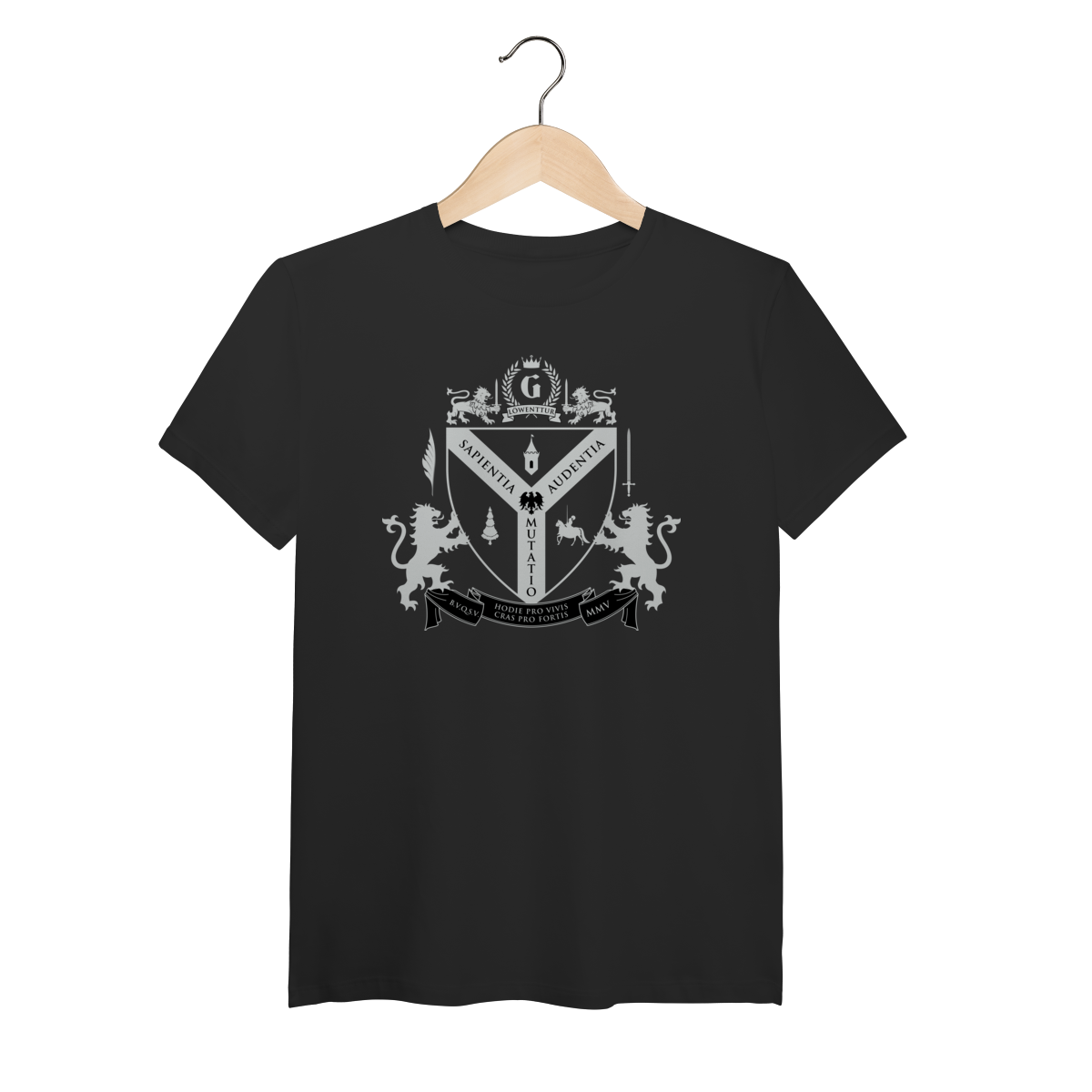 Nome do produto: Camiseta pima com o brasão de Löwenttur