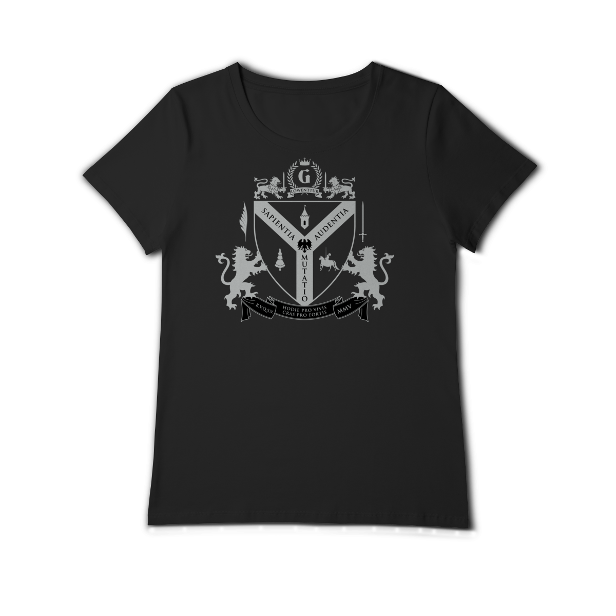 Nome do produto: Camiseta baby long pima com o brasão de Löwenttur