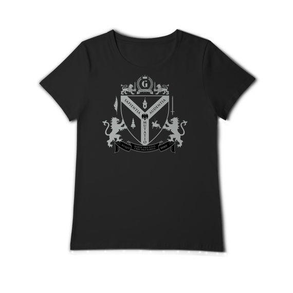 Camiseta baby long pima com o brasão de Löwenttur