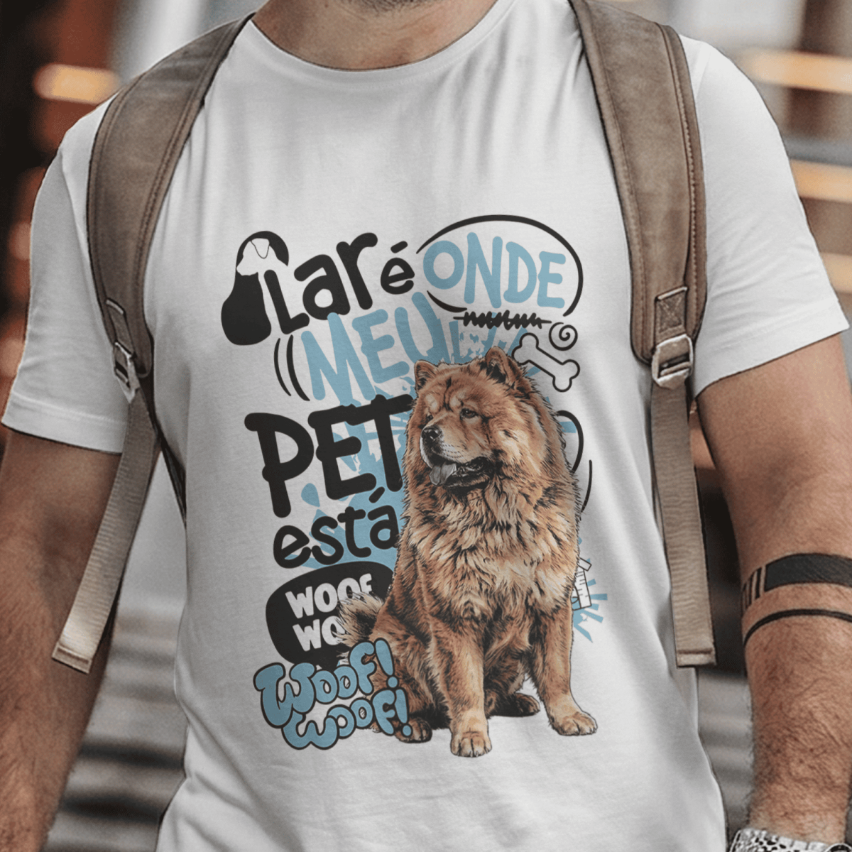 Camiseta Unissex - Lar de Pets - Chow-Chow