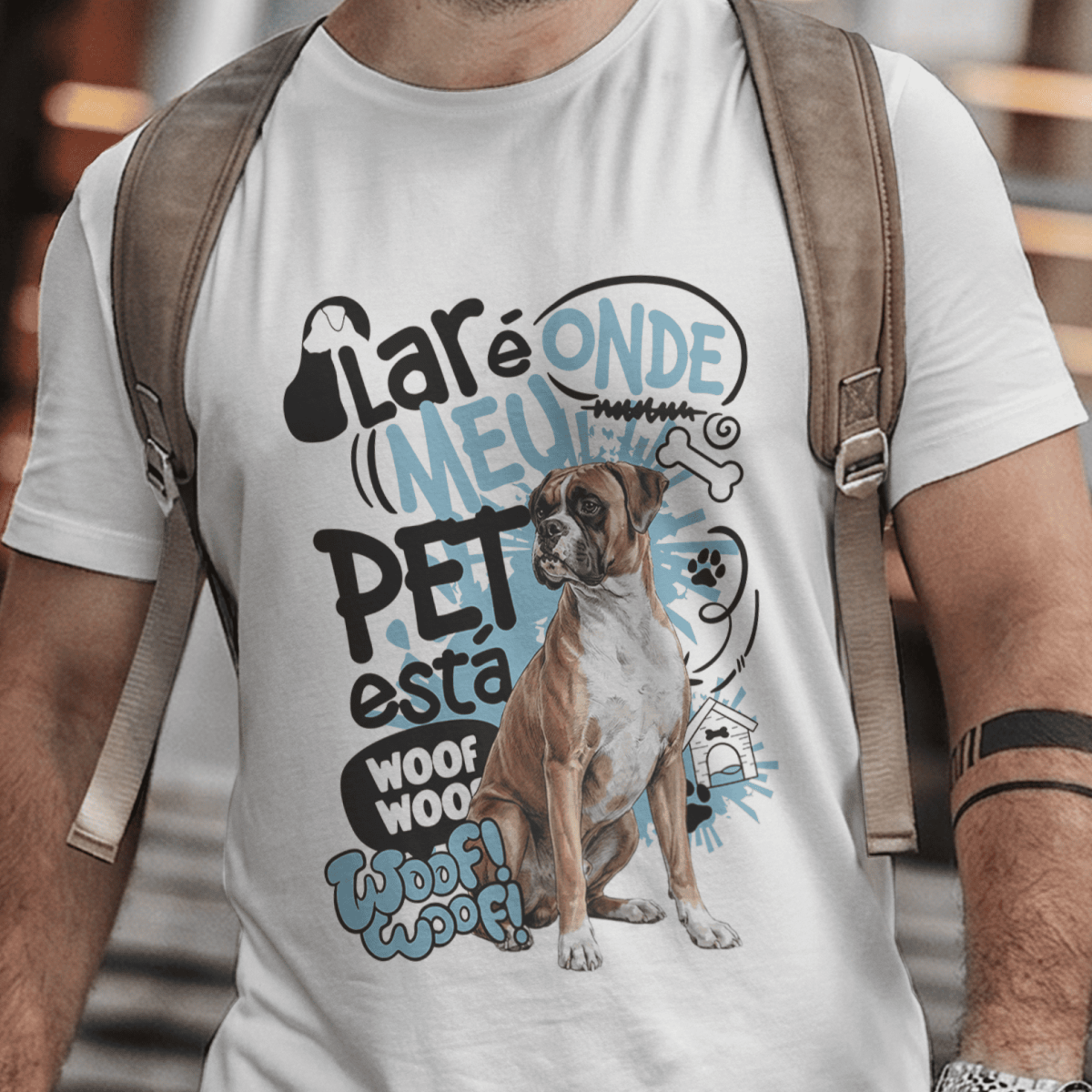 Camiseta Unissex - Lar de Pets - Boxer