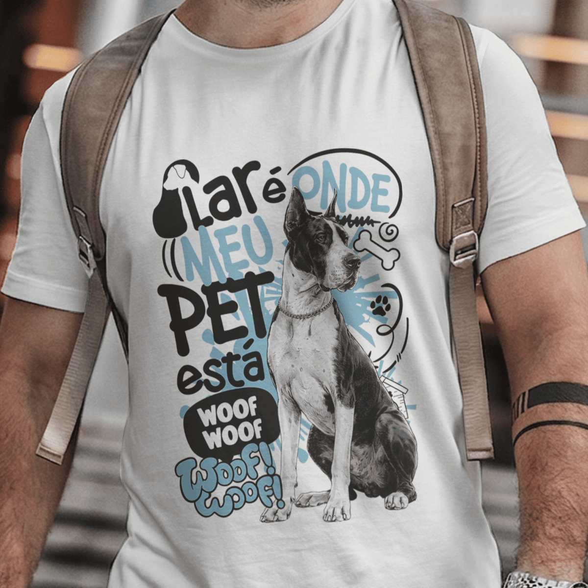 Camiseta Unissex - Lar de Pets - Dogue Alemão - 001