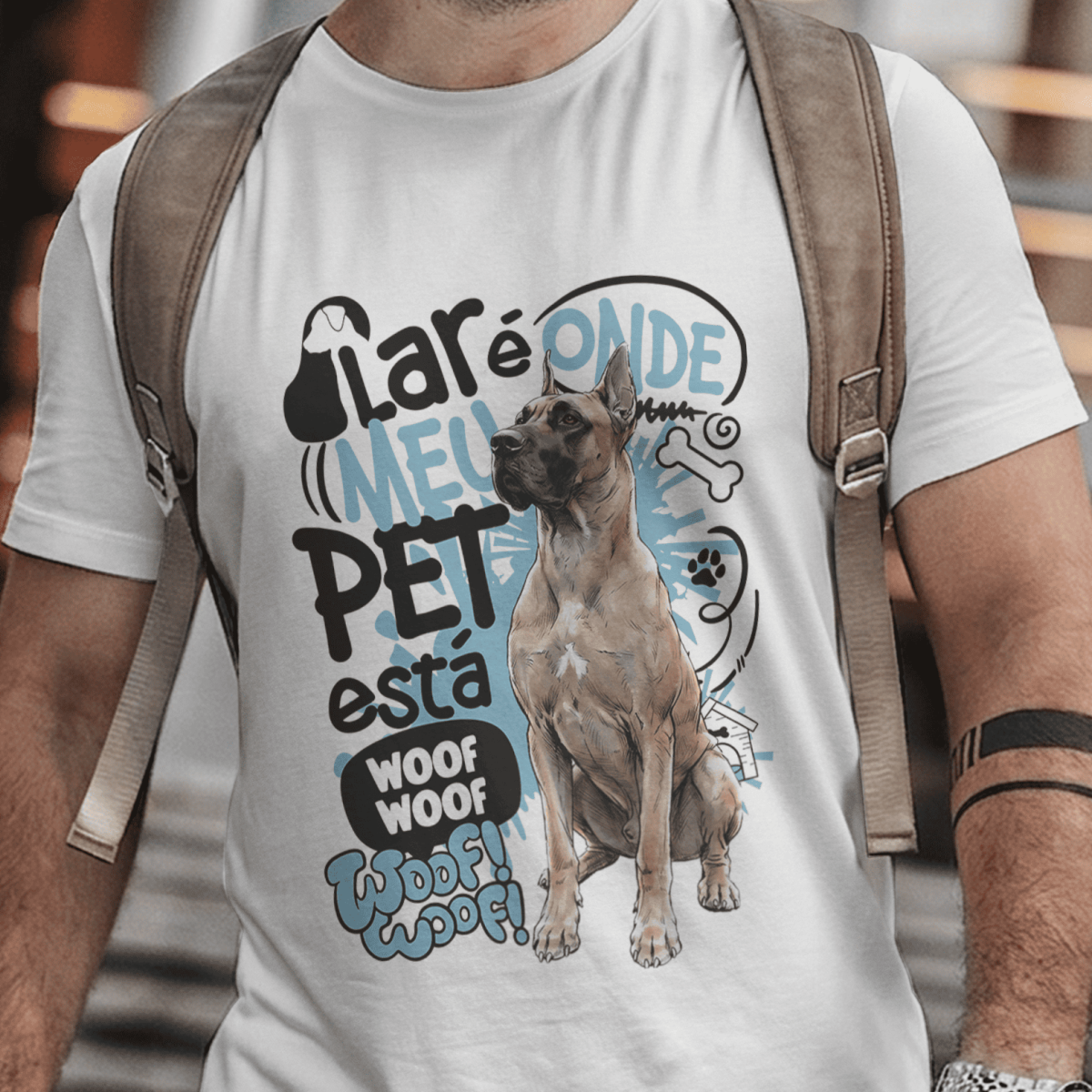 Camiseta Unissex - Lar de Pets - Dogue Alemão - 002