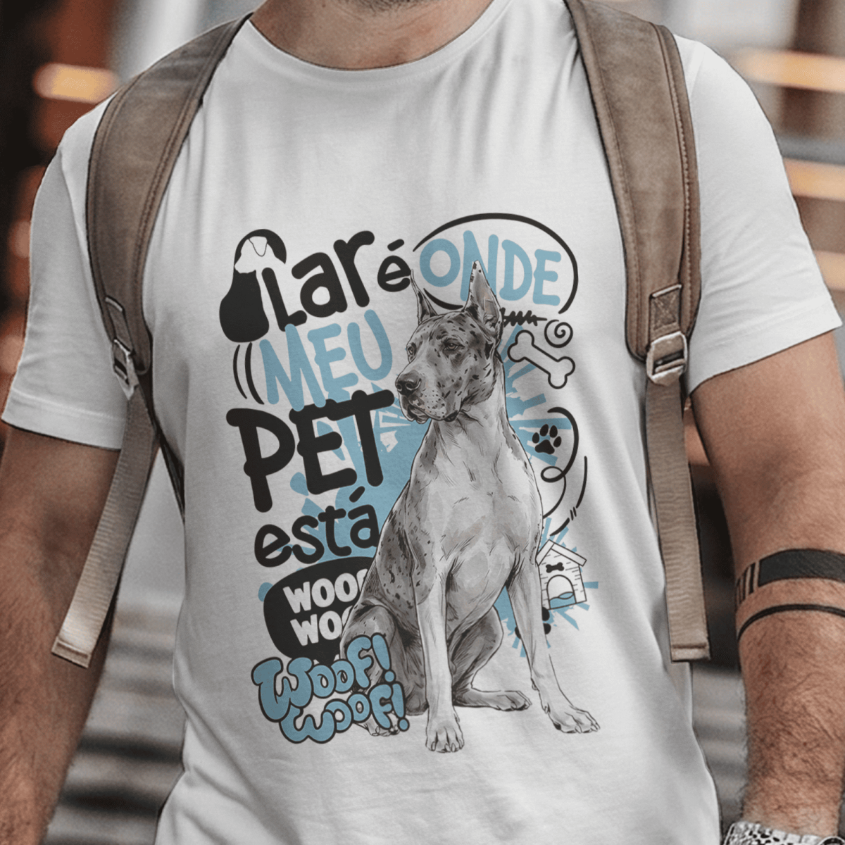 Camiseta Unissex - Lar de Pets - Dogue Alemão - 003