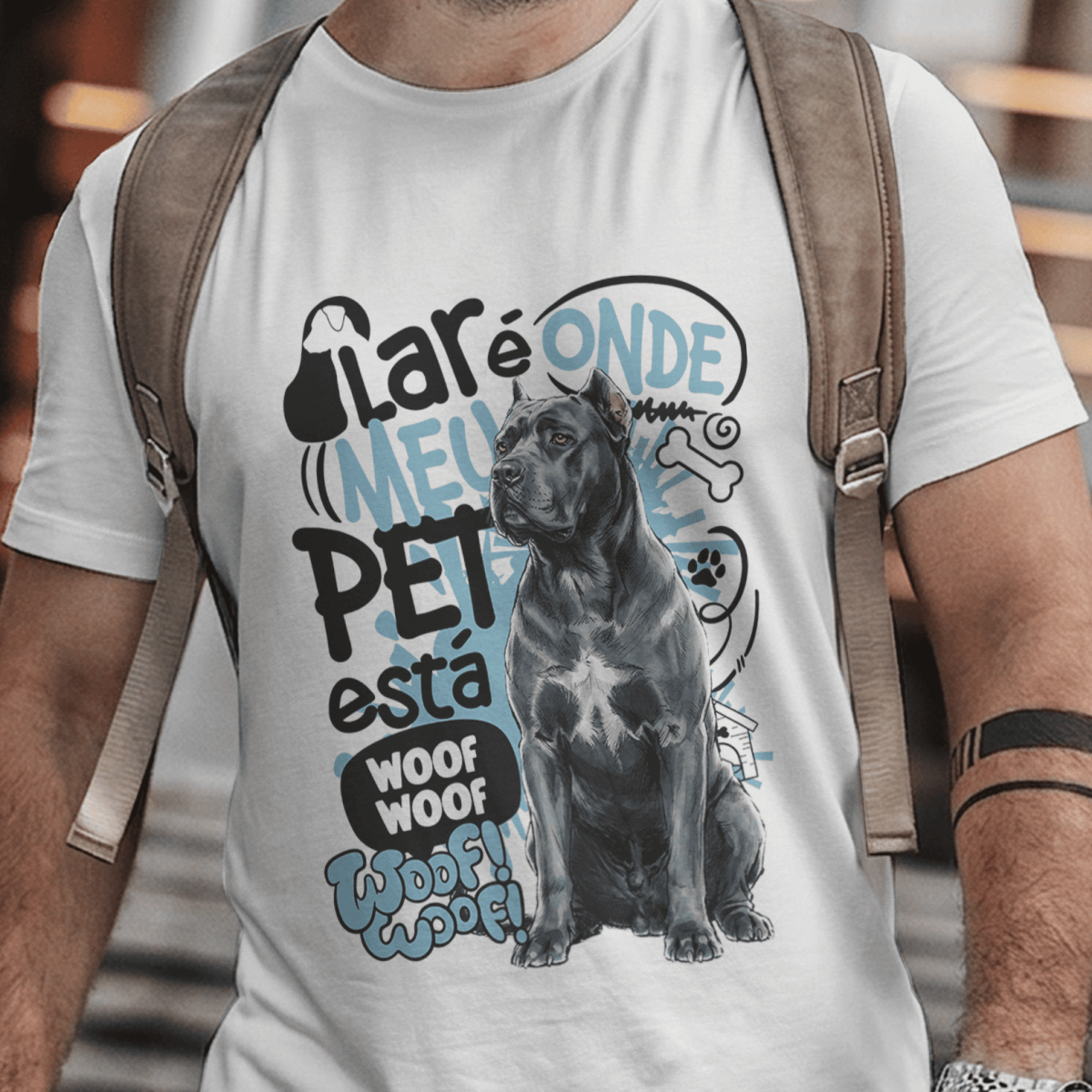 Camiseta Unissex - Lar de Pets - Cane-Corso