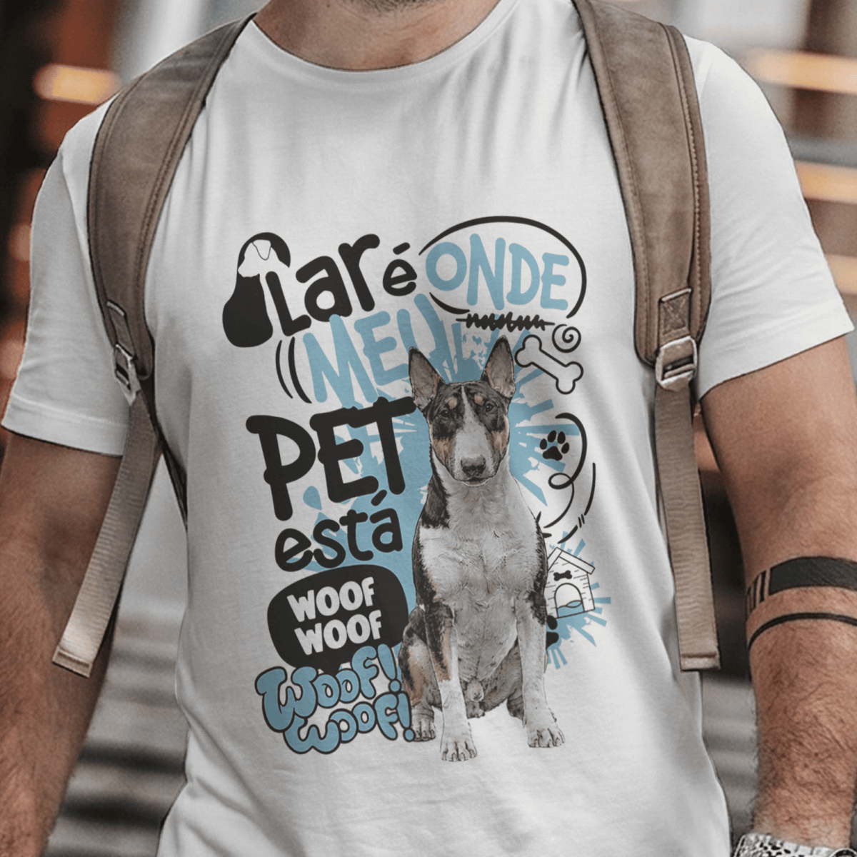 Camiseta Unissex - Lar de Pets - Bull Terrier - 002