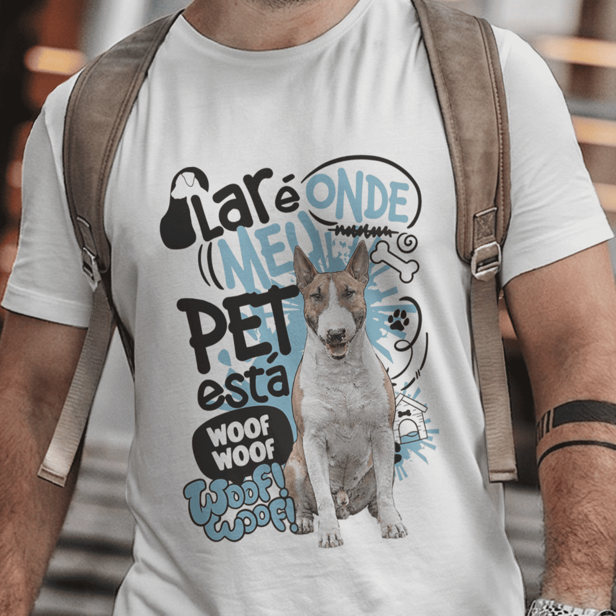 Camiseta Unissex - Lar de Pets - Bull Terrier - 003