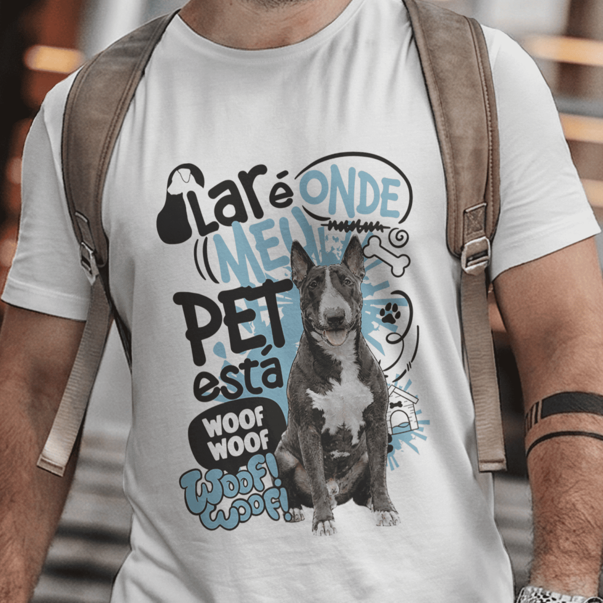Camiseta Unissex - Lar de Pets - Bull Terrier - 004
