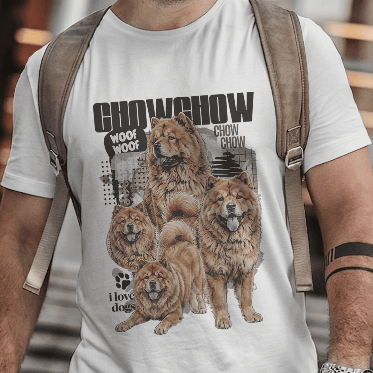 Camiseta Unissex - Raças de Cães – Chow-Chow