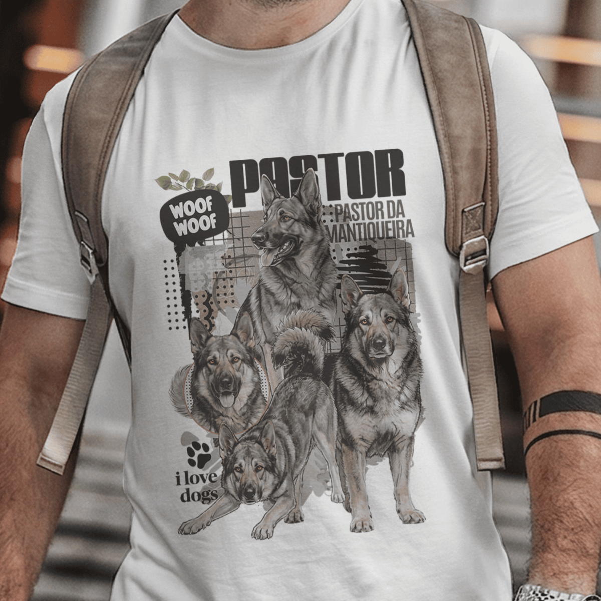 Camiseta Unissex - Raças de Cães – Pastor da Mantiqueira