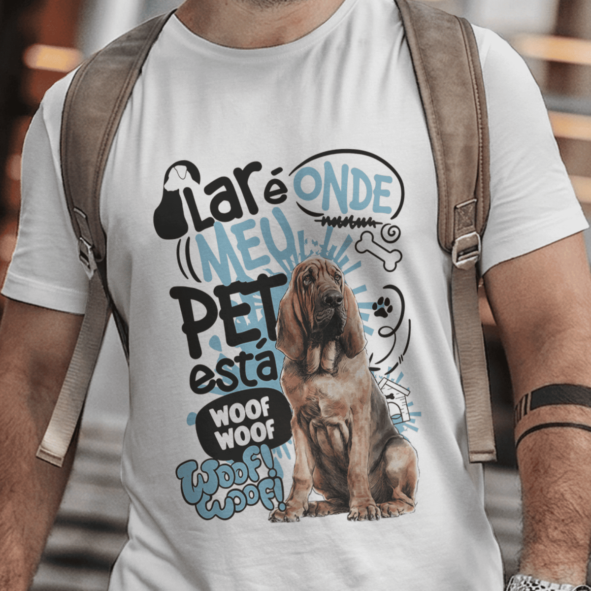 Camiseta Unissex - Lar de Pets - Bloodhound