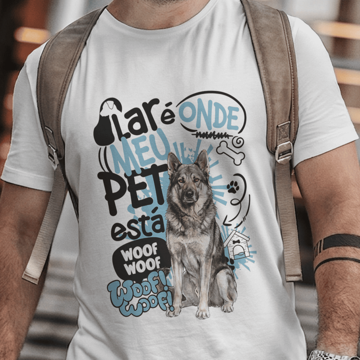 Camiseta Unissex - Lar de Pets - Pastor da Mantiqueira