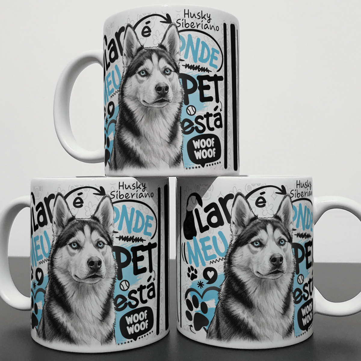 Caneca - Lar de Pet - Husky Siberiano