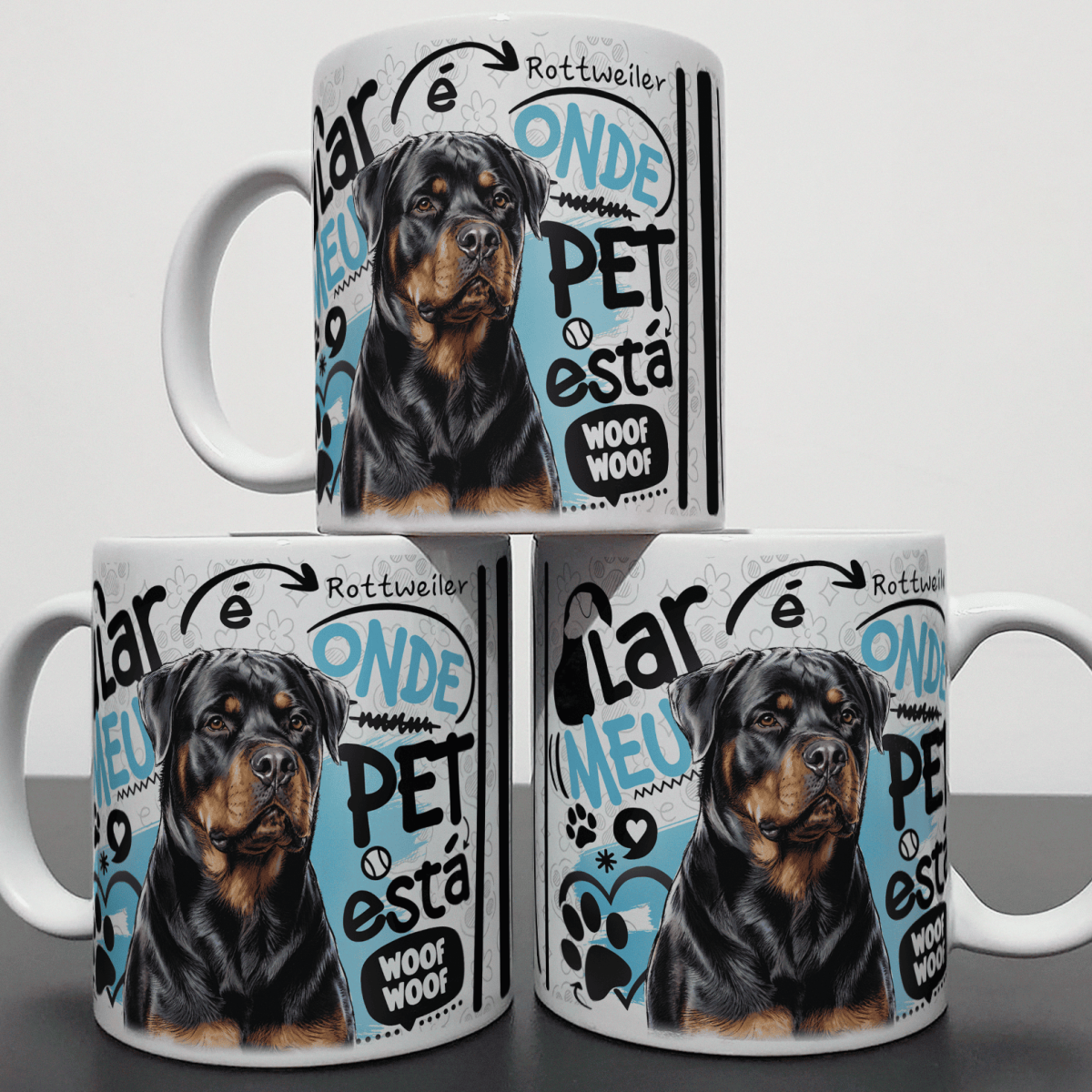 Caneca - Lar de Pet - Rottweiler