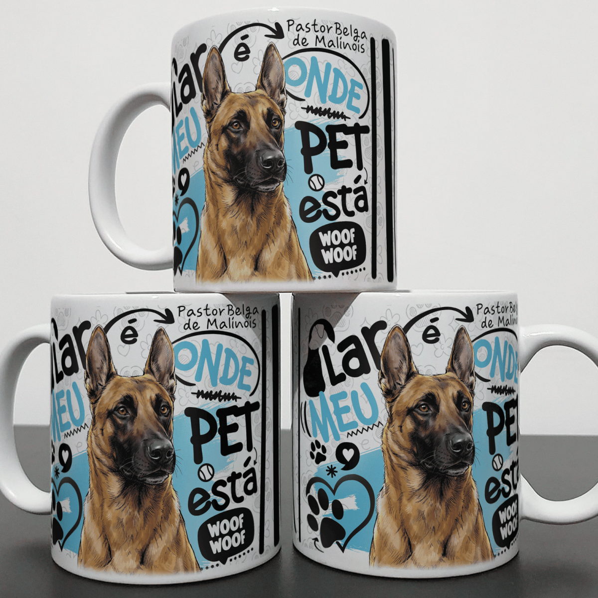 Caneca - Lar de Pet - Pastor Belga de Malinois