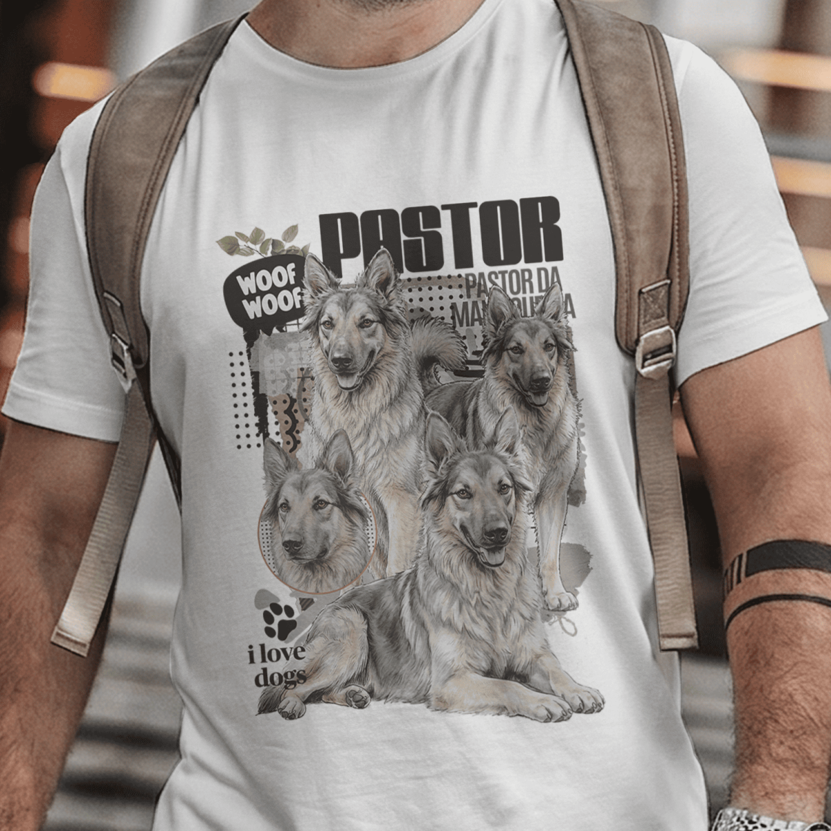Camiseta Unissex - Raças de Cães – Pastor da Mantiqueira