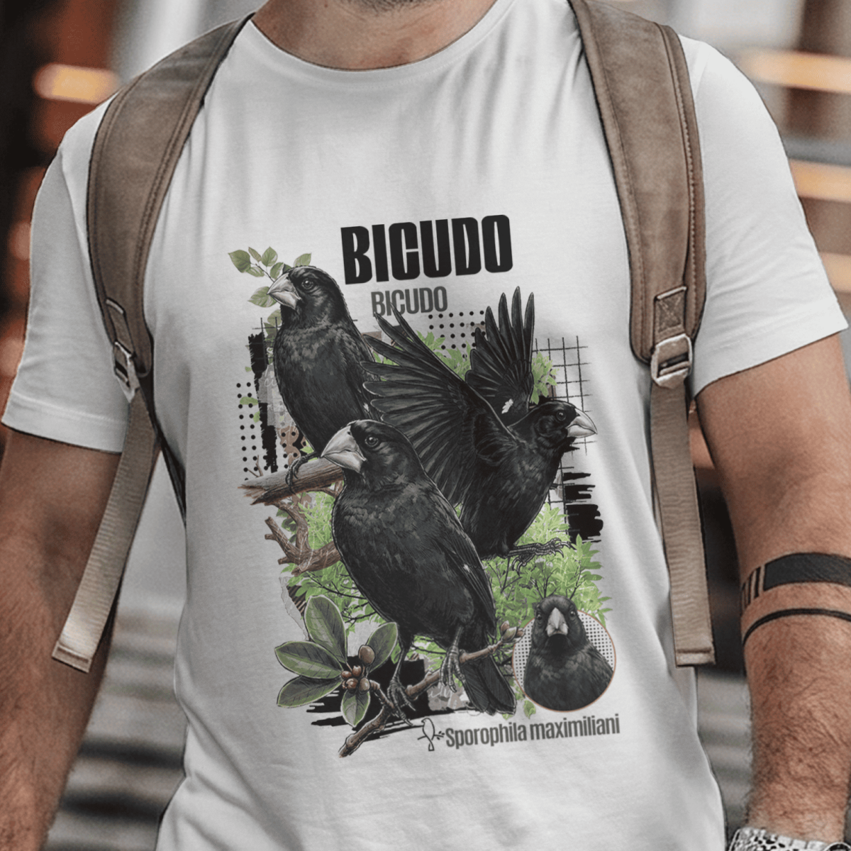 Camiseta Unissex - Canto das Aves - Bicudo