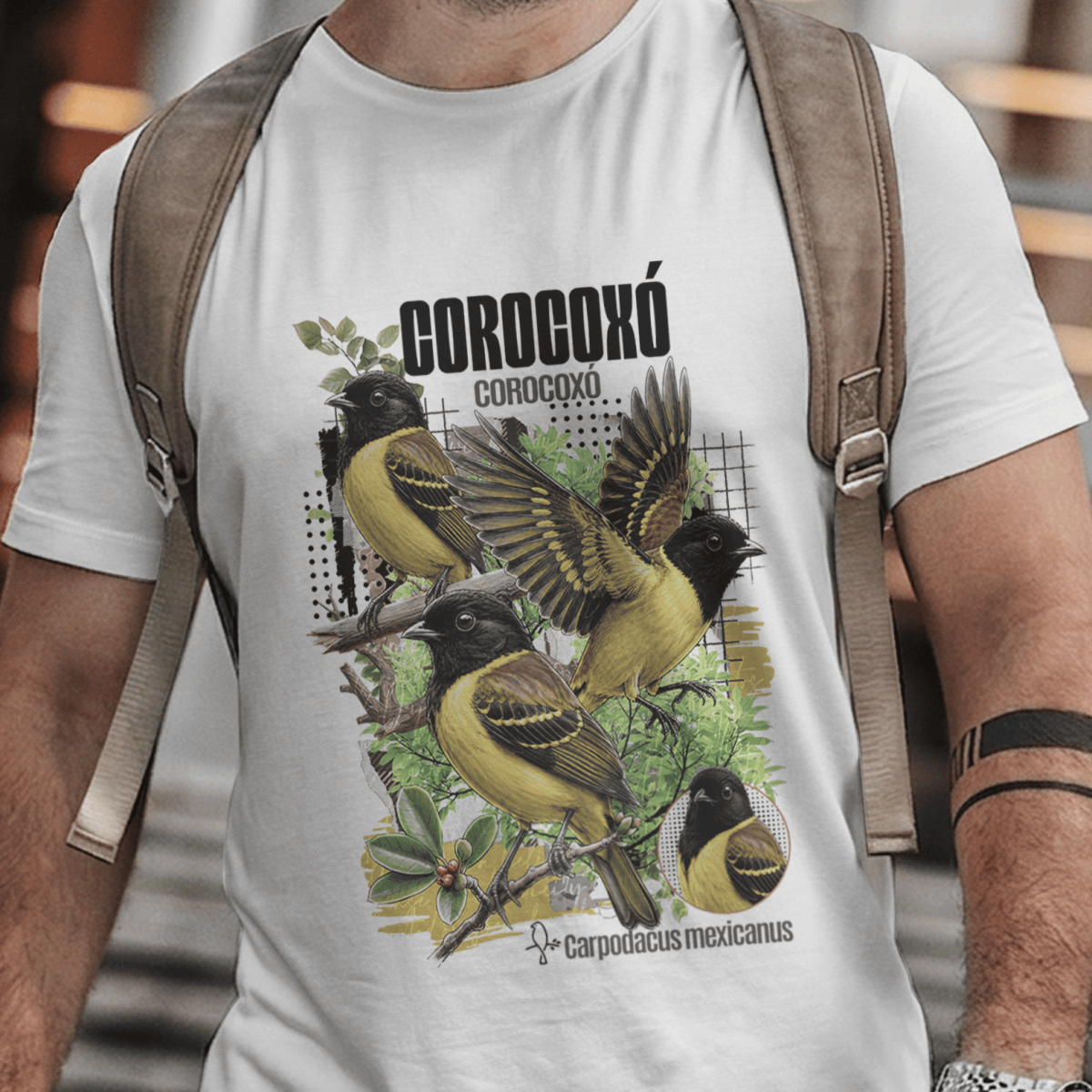 Camiseta Unissex - Canto das Aves - Corocoxó