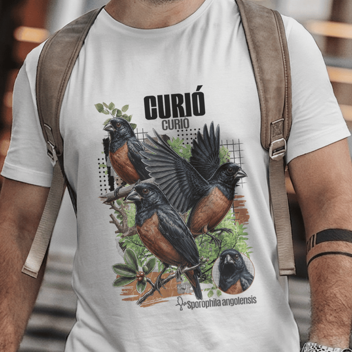 Camiseta Unissex - Canto das Aves - Curió