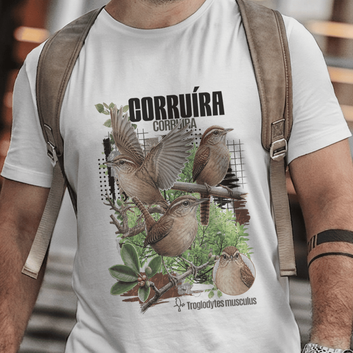 Camiseta Unissex - Canto das Aves - Corruíra