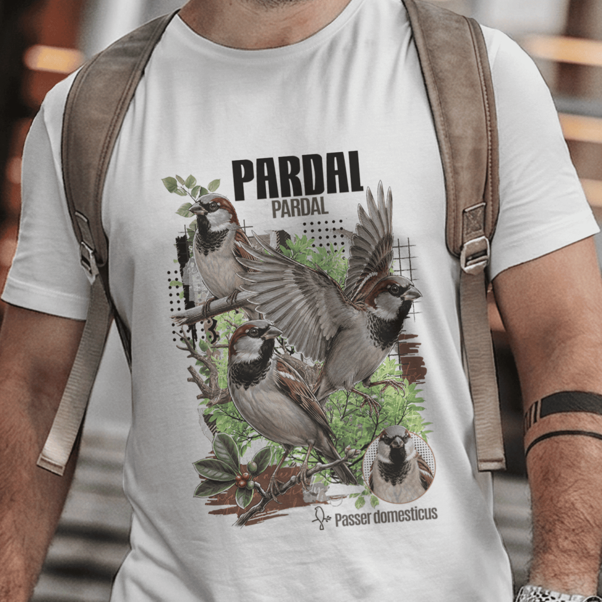 Camiseta Unissex - Canto das Aves - Pardal