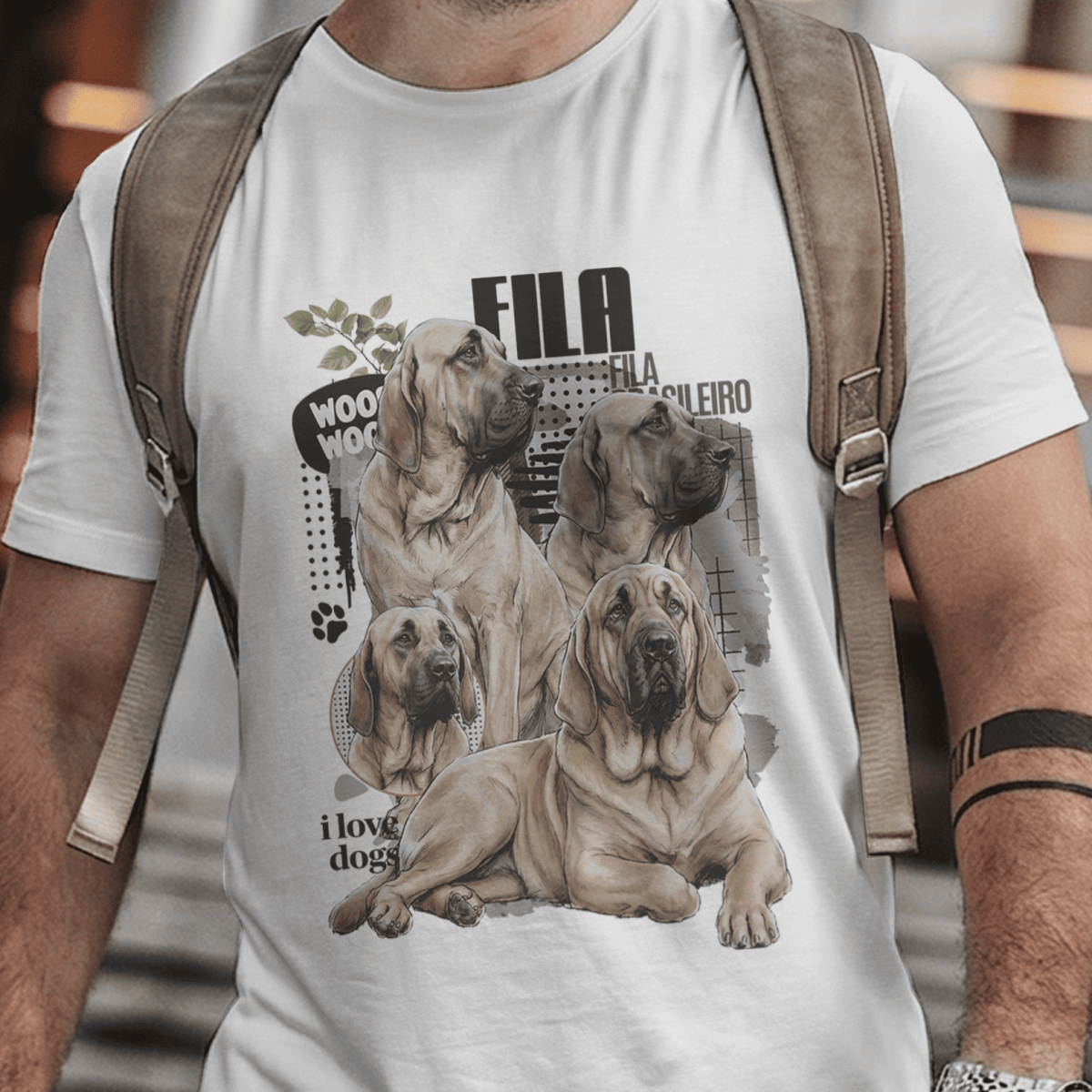 Camiseta Unissex - Raças de Cães – Fila brasileiro