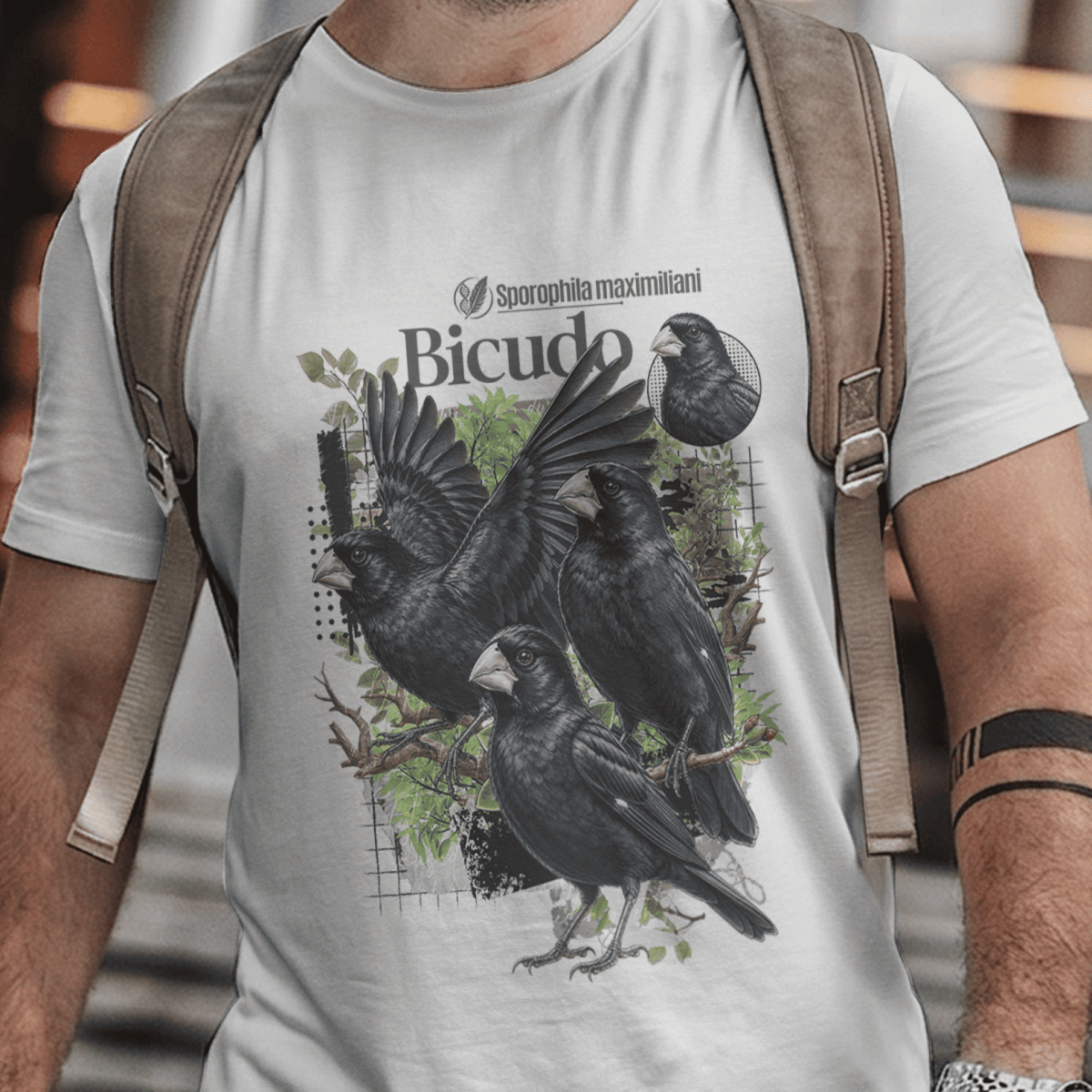Camiseta Unissex - Canto das Aves - Bicudo