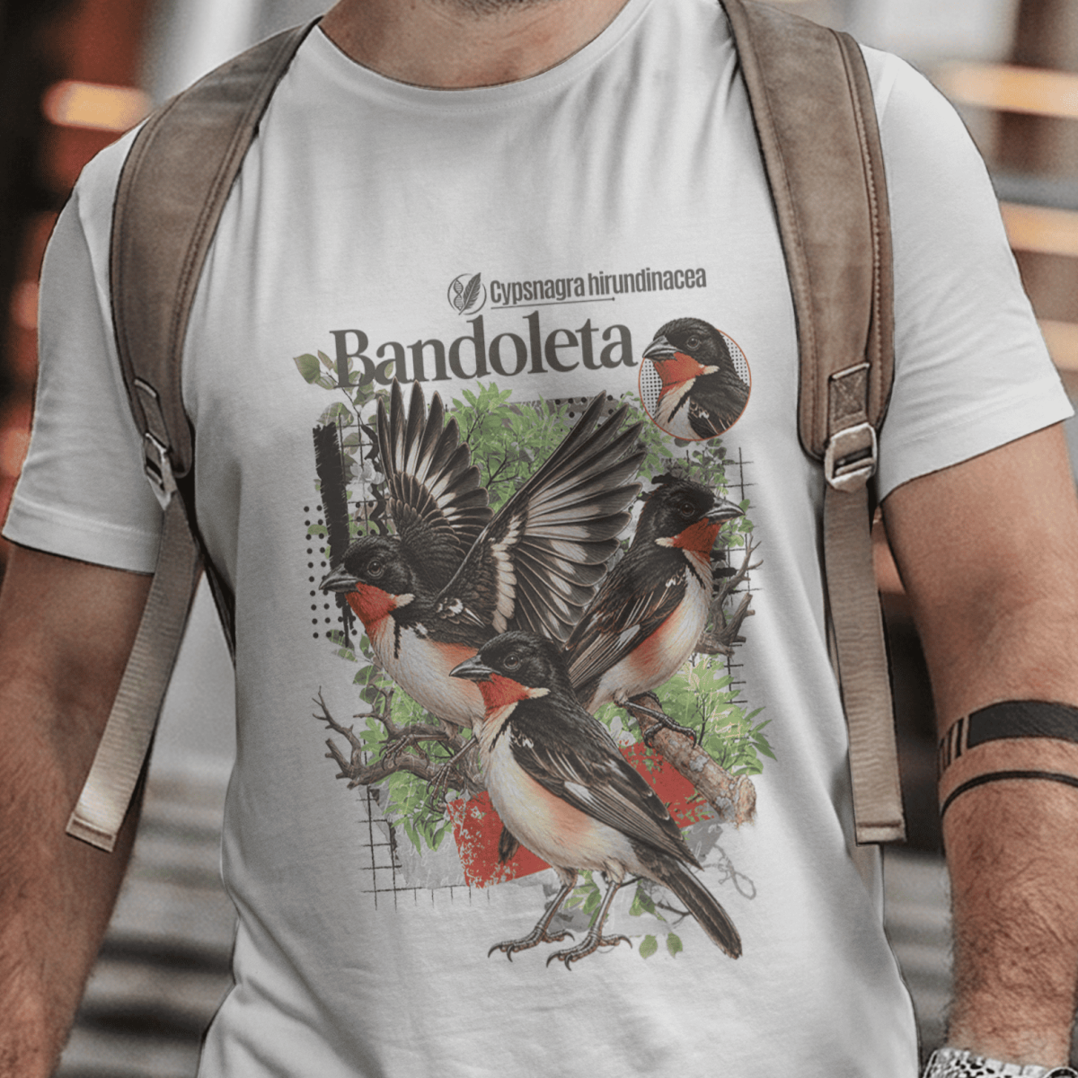 Camiseta Unissex - Canto das Aves - Bandoleta
