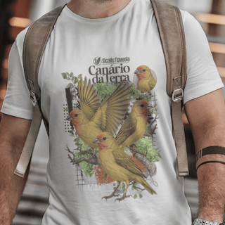 Camiseta Unissex - Canto das Aves - Canário da Terra