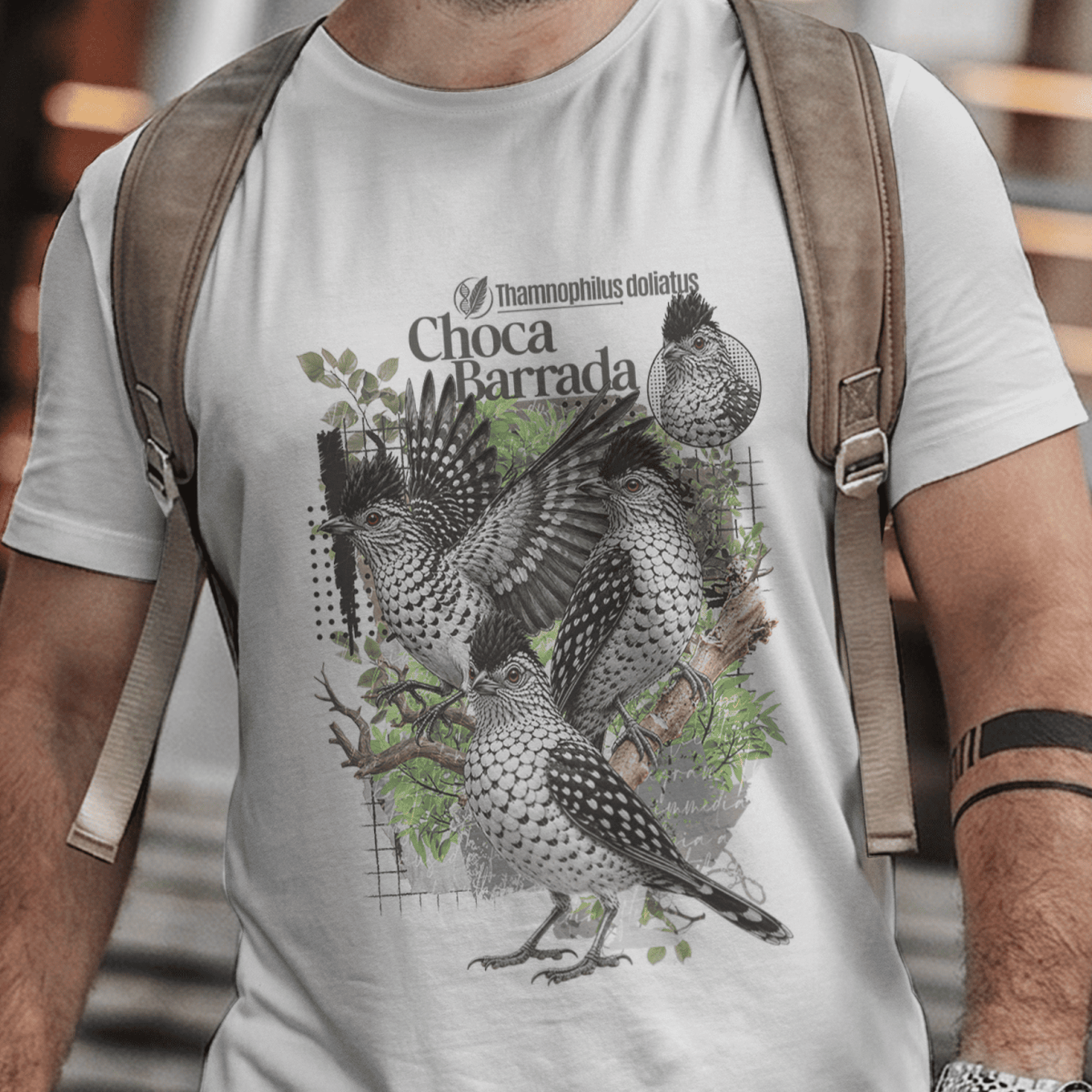 Camiseta Unissex - Canto das Aves - Choca Barrada