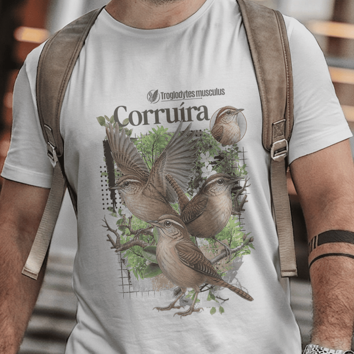 Camiseta Unissex - Canto das Aves - Corruíra