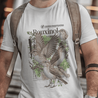 Camiseta Unissex - Canto das Aves - Rouxinol