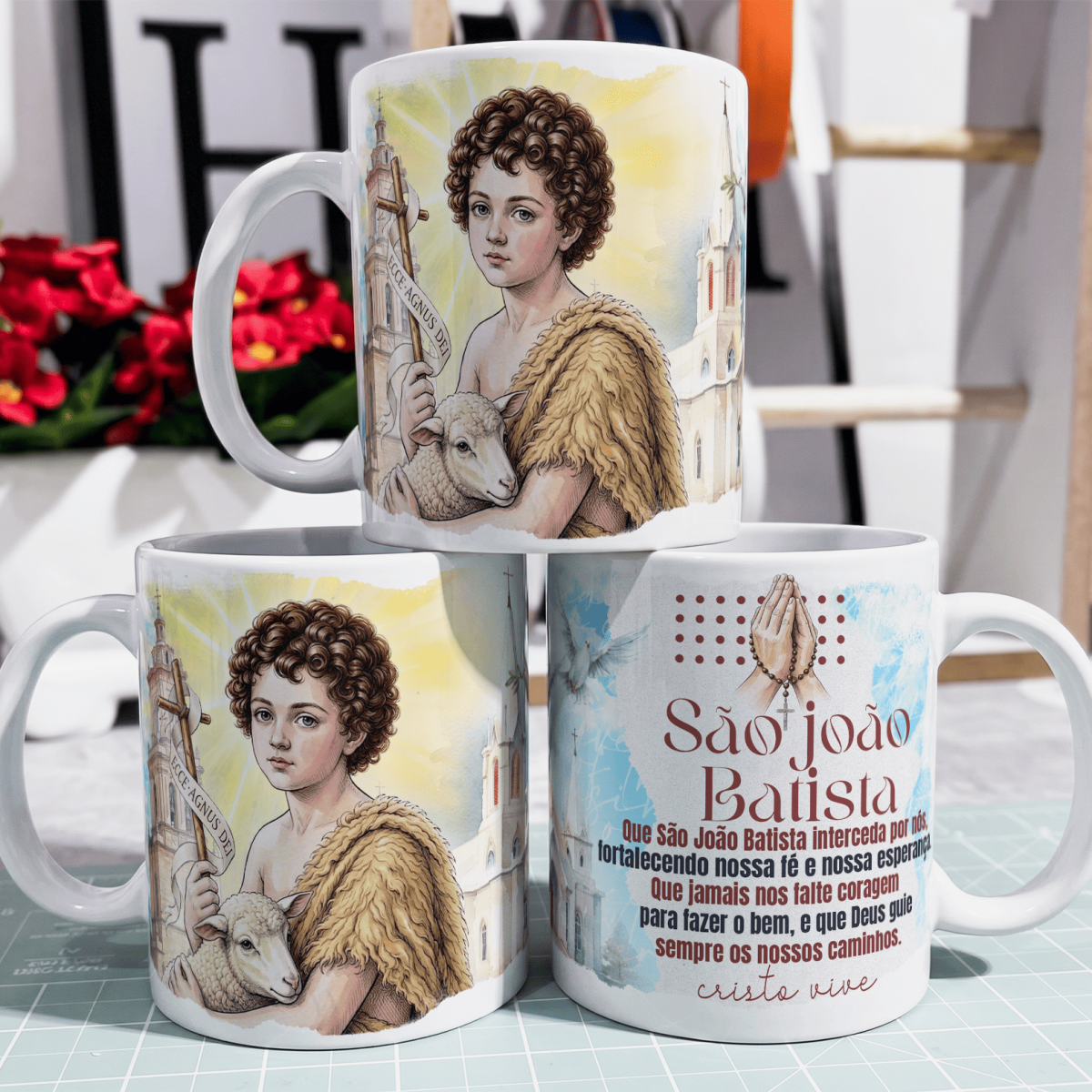 Caneca - Santo Católico - São João Batista