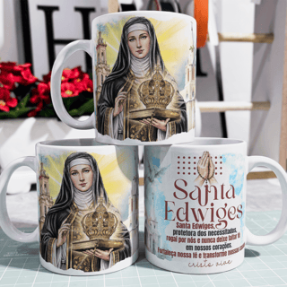 Caneca - Santos Católico - Santa Edwiges