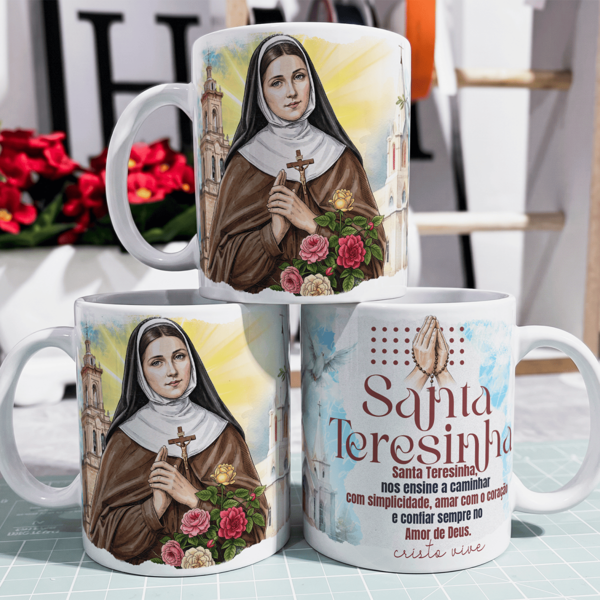 Caneca - Santo Católico - Santa Teresinha