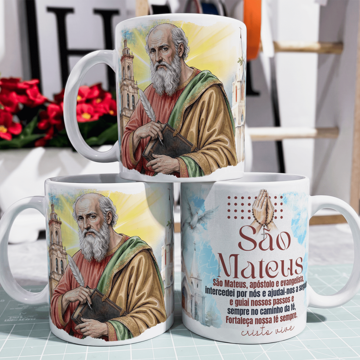 Caneca - Santo Católico - São Mateus