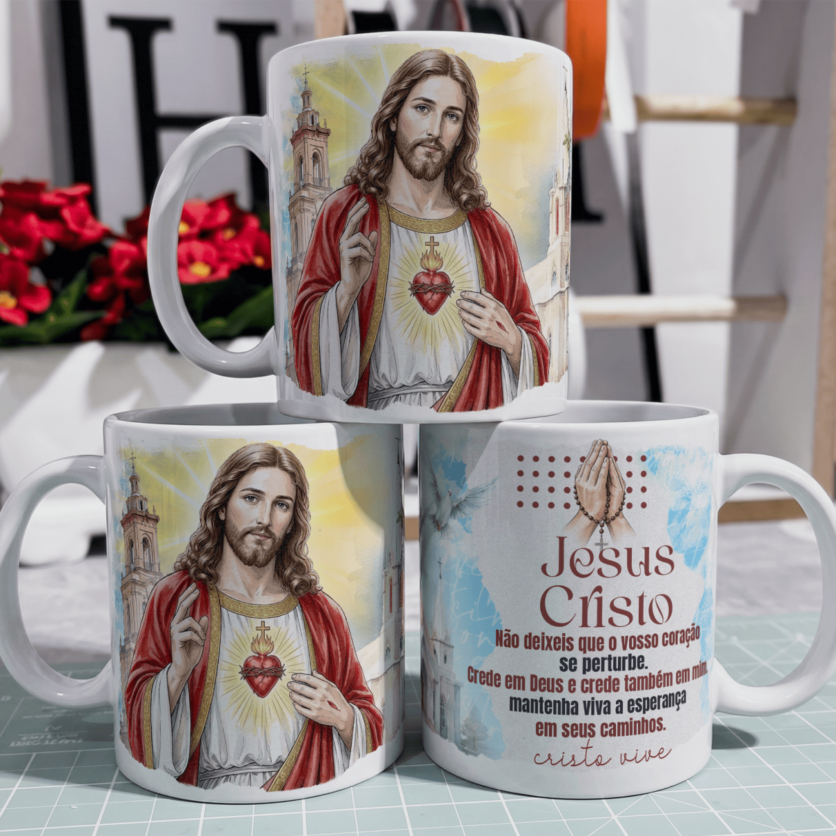 Nome do produto: Caneca - Santo Católico - Jesus Cristo