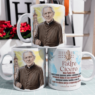 Caneca - Santos Católico - Padre Cicero