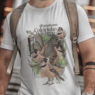 Camiseta Unissex - Canto das Aves - Coleirinho do Brejo